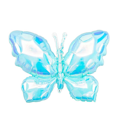 Iridescent Blue Butterfly Balloon 26"