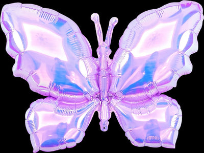 Iridescent Purple Butterfly Balloon 26"