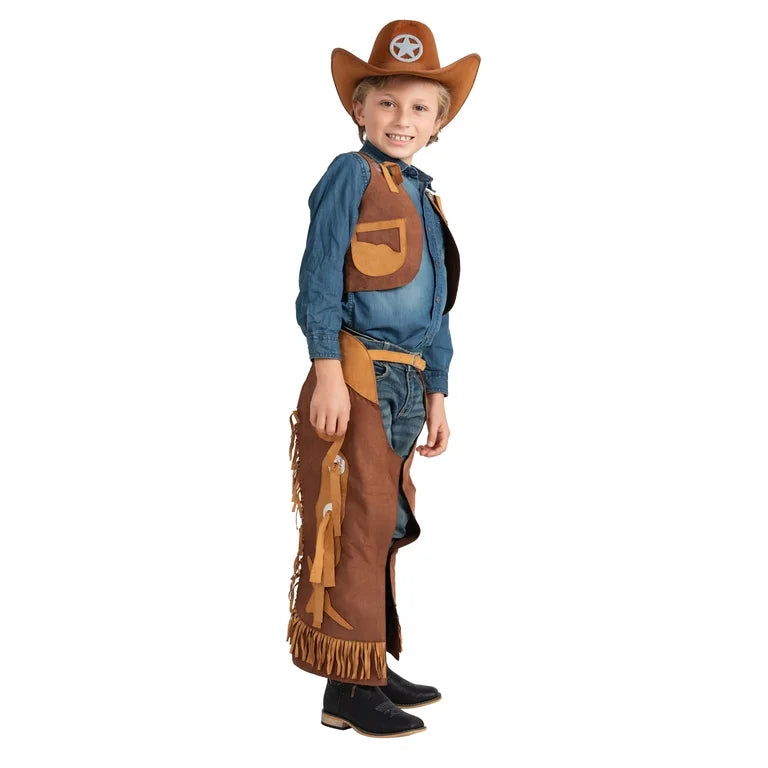 Brown Cowboy Kids Boy Costume