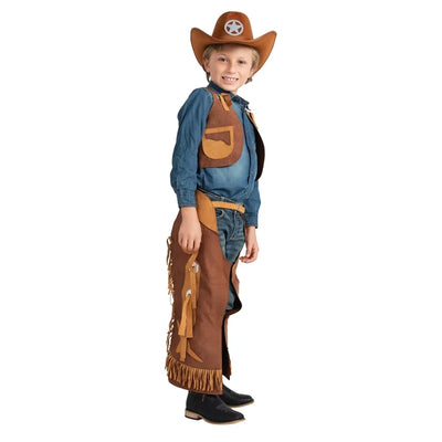 Brown Cowboy Kids Boy Costume