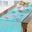 Shimmering Mermaid Fish Net Table Runner 50in x 65in