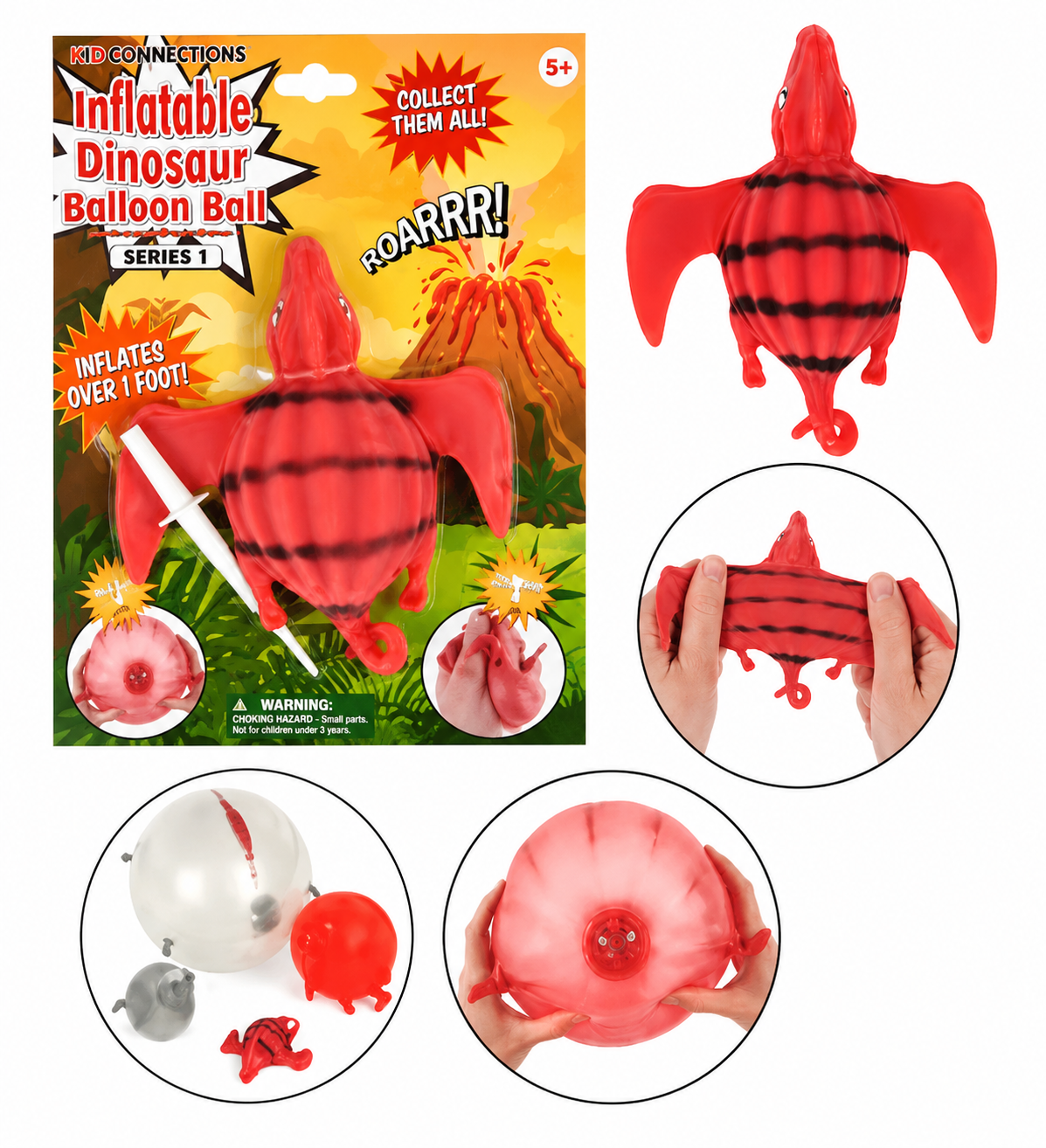 Inflatable Dinosaur Balloon Ball 18cm
