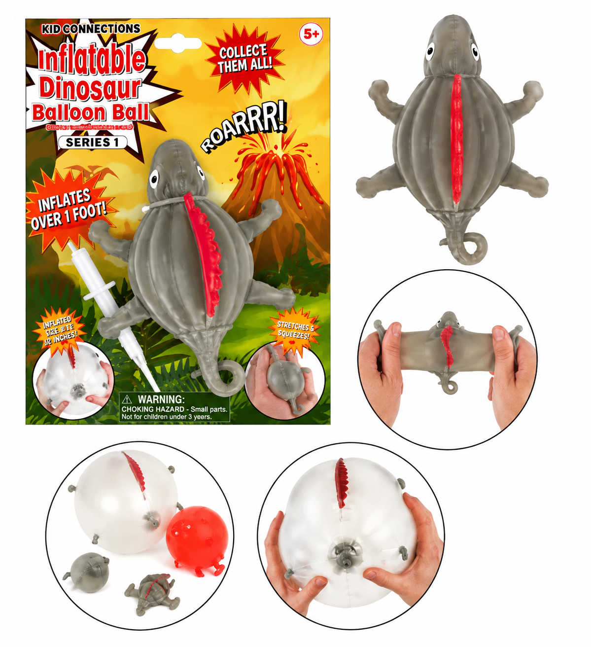 Inflatable Dinosaur Balloon Ball 18cm