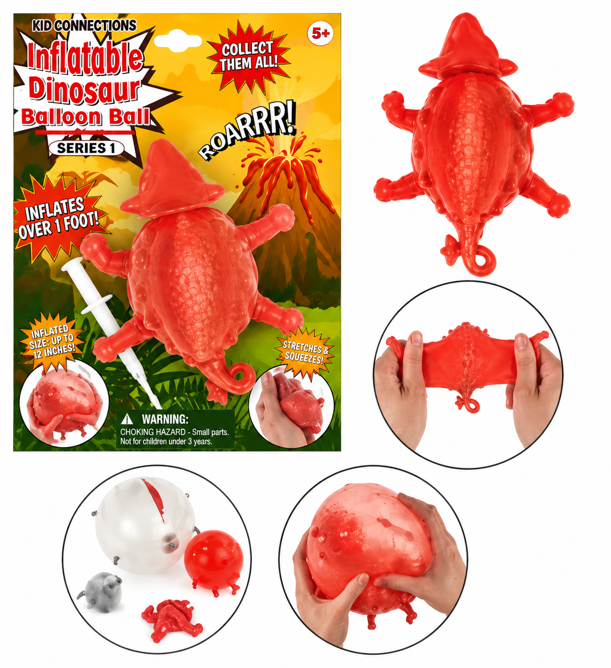 Inflatable Dinosaur Balloon Ball 18cm