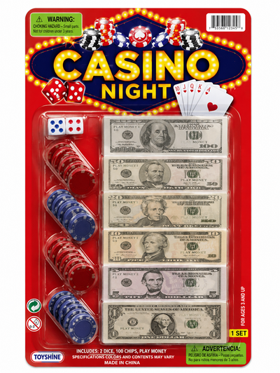 Casino Night Fake Money Toy