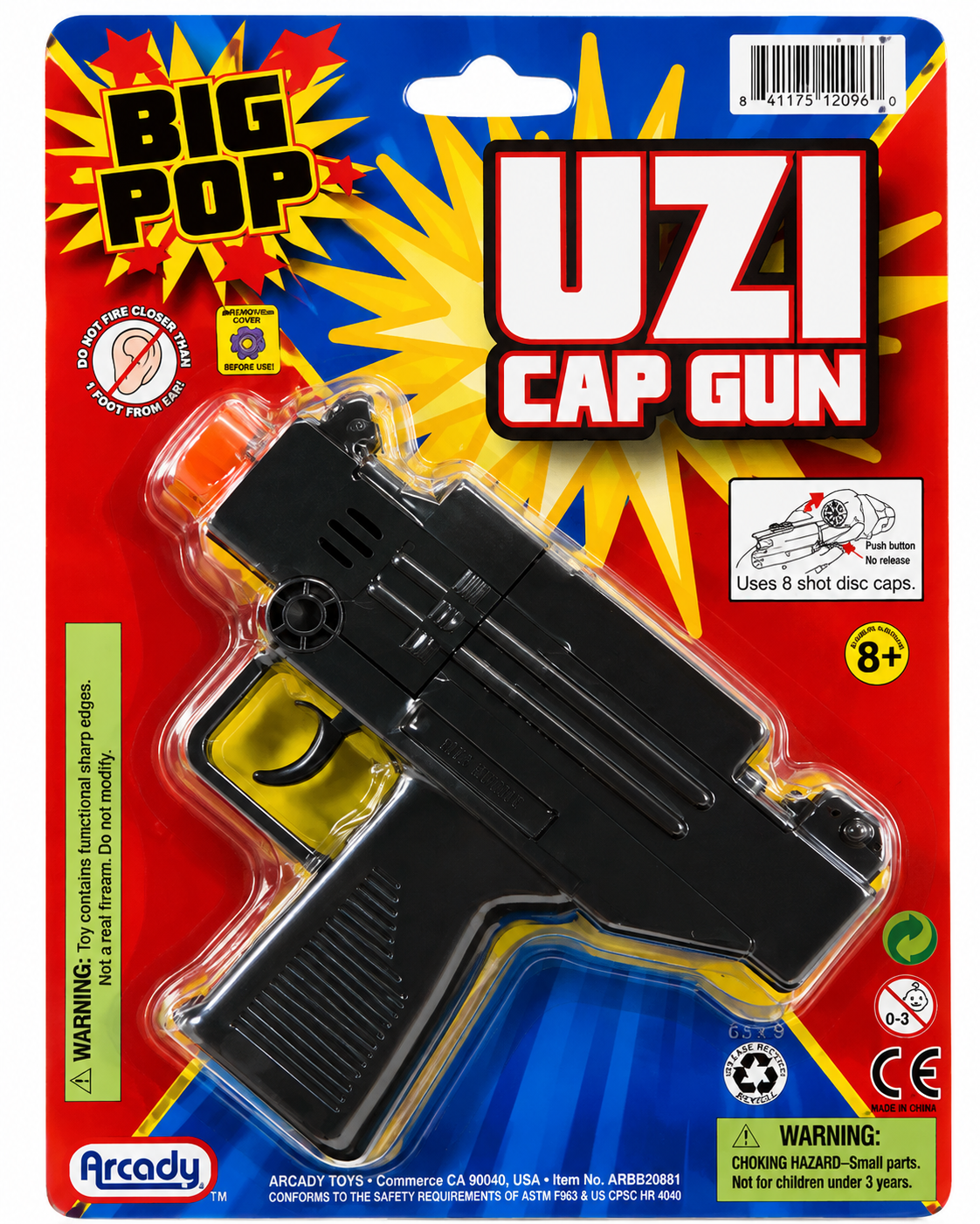 Uzi Cap Toy Gun (Pistola Fulminante)