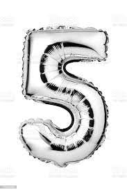 Foil Balloon 16” Silver Party America - Letra y Número