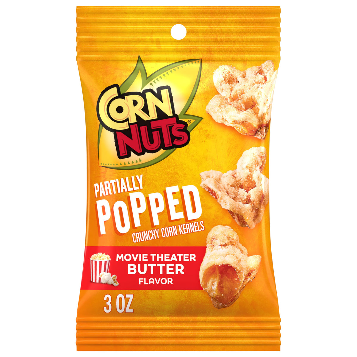 Corn Nuts Partially Popped Movie Theater Butter 3oz
