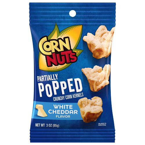 Corn Nuts Partially Popped White Cheddar 3oz