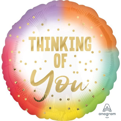 18” Thinking of you Ombre Foil Balloon