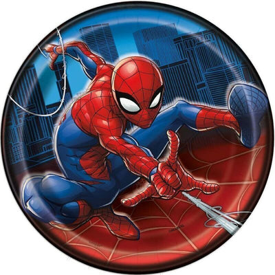 Spiderman 7” plates 8ct