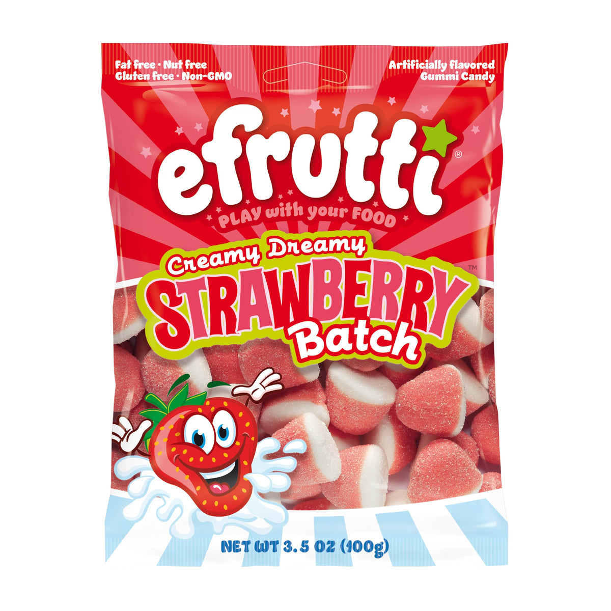 Efrutti Strawberry Gummy Candy 3.5oz