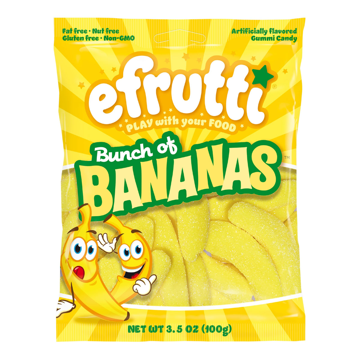 Efrutti Banana Gummy Candy 3.5oz