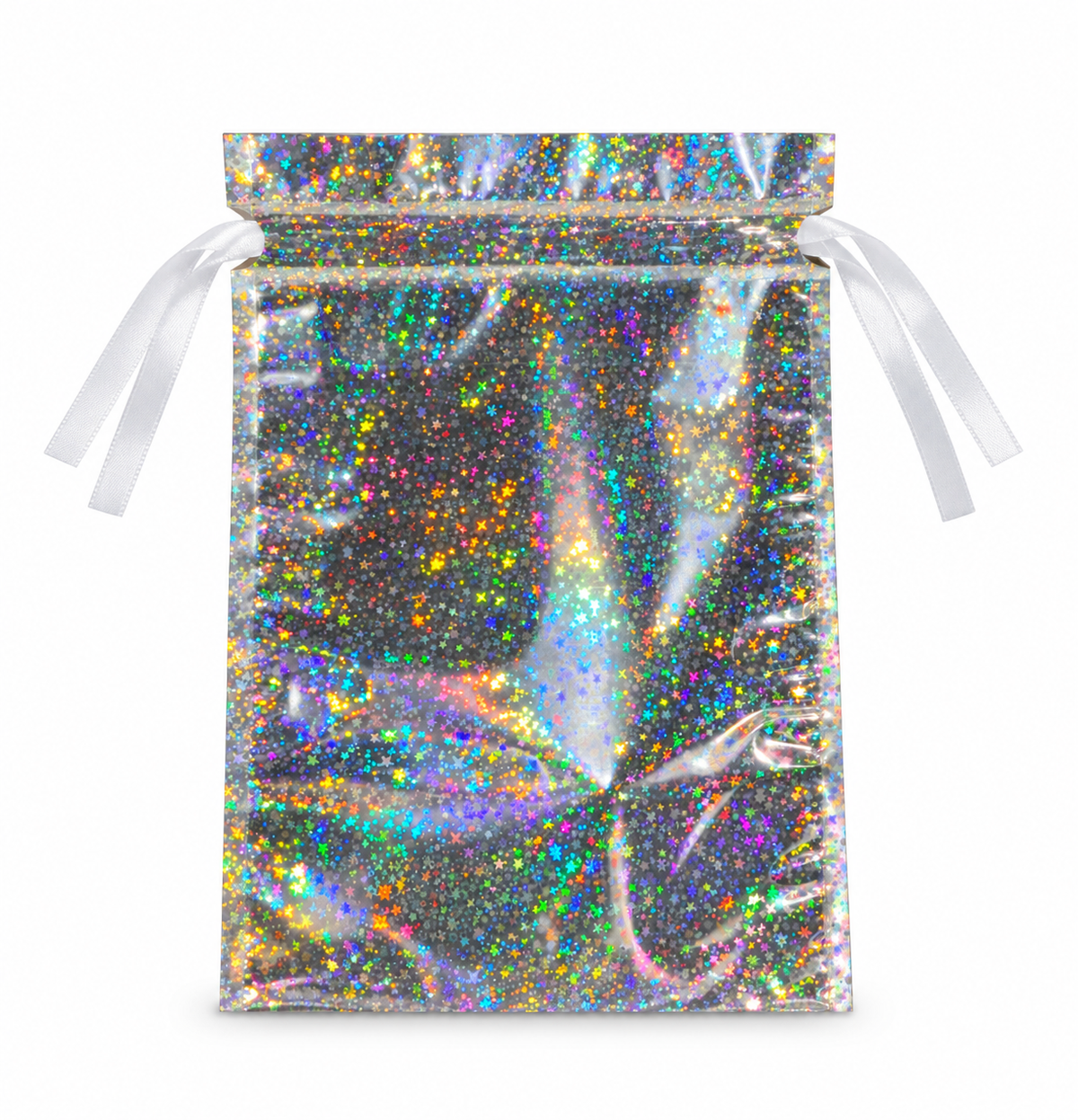 Bolsa de Regalo Dorada/Plateada con Cierre Plastico