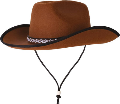 Sombrero Vaquero/Cowboy Terciopelo 15" Marrón