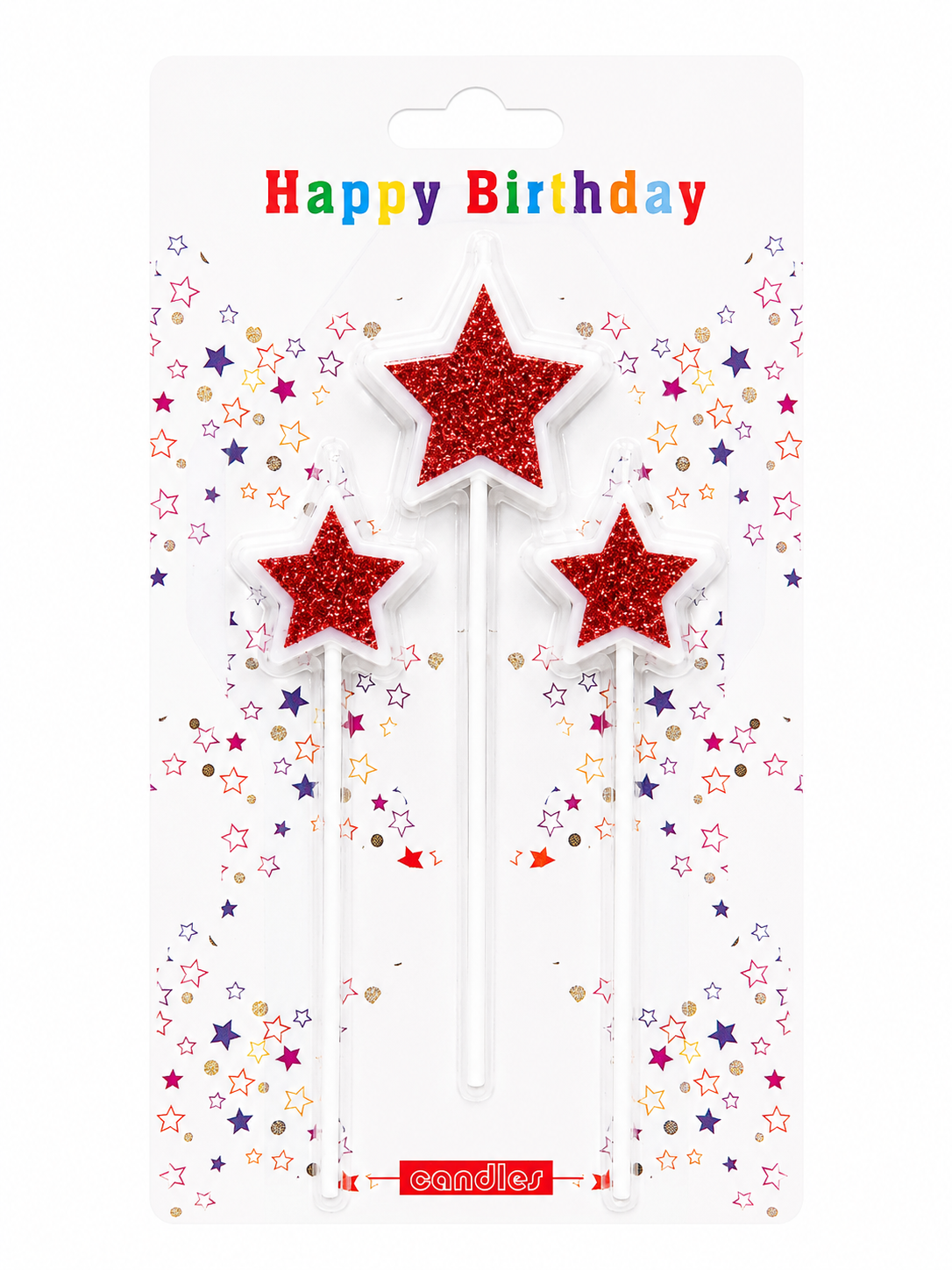 Velas de Estrellas Variedad de Colores 3ct