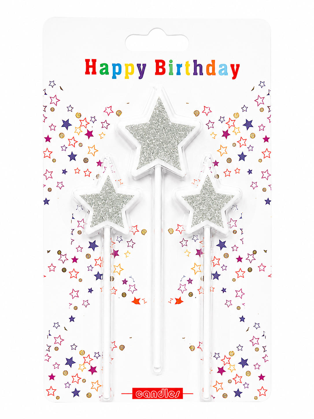 Velas de Estrellas Variedad de Colores 3ct