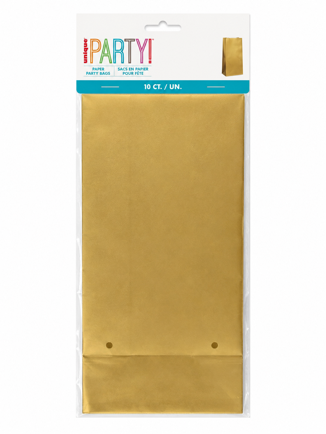 Paper Bags Gold 10ct