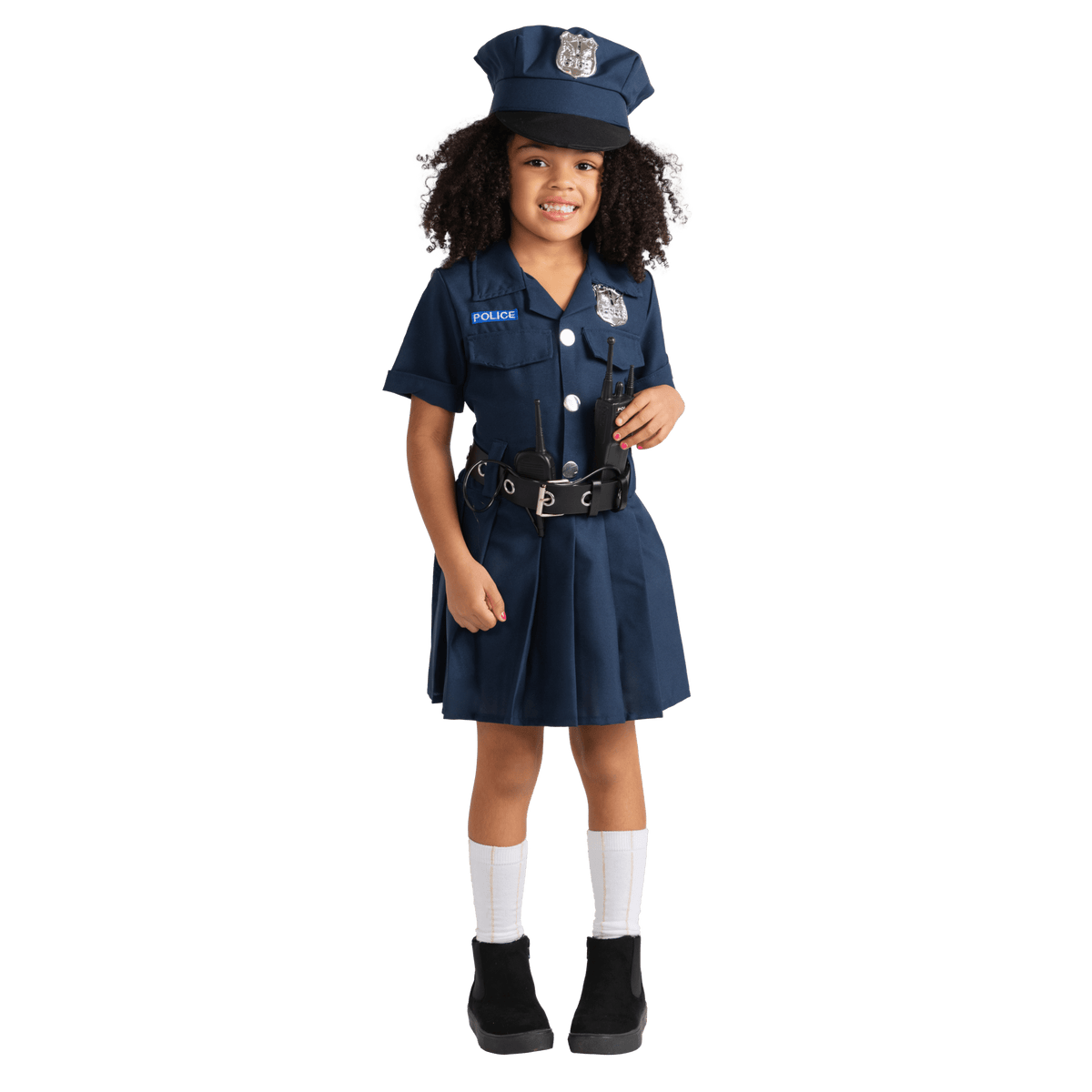 Police Officer Uniform with Skirt Kids Girl Costume