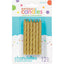 Gold Spiral Birthday Candles (x12u)
