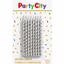Silver Spiral Birthday Candles (x12u)