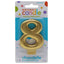 White Gold Birthday Number Candle (Select Number)
