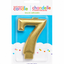 White Gold Birthday Number Candle (Select Number)