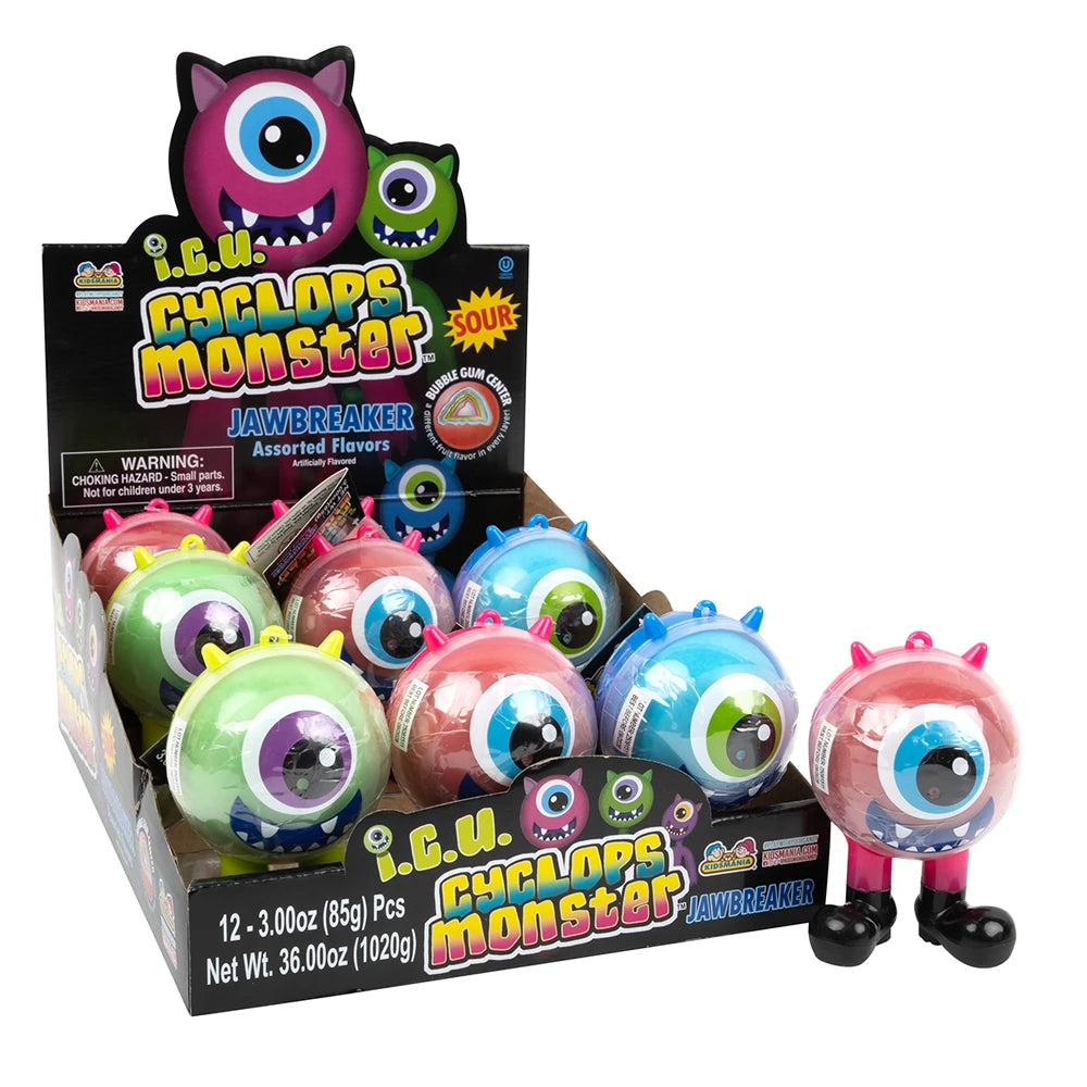 I.C.U Cyclops Monster Jawbreaker Candy 3oz