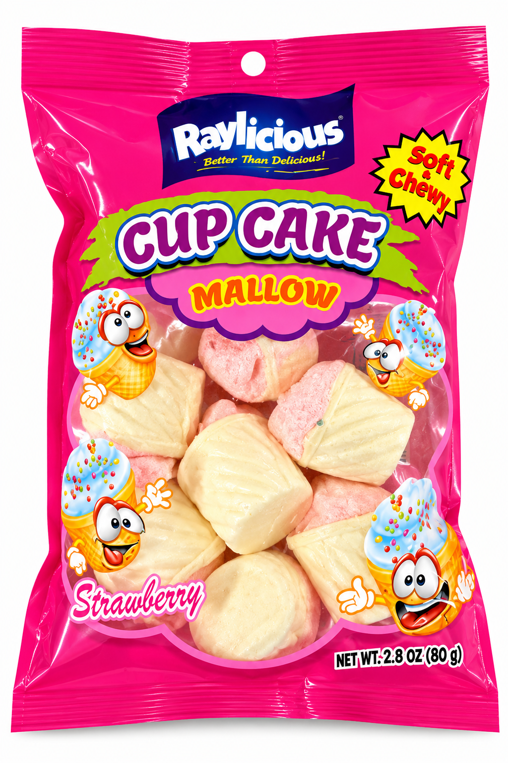 Raylicious Cupcake Mallow Candy 2.8oz