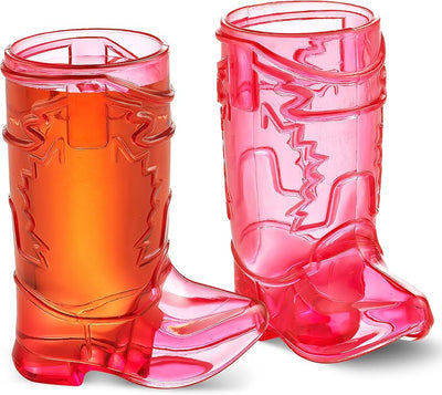 Pink Boot Shaped Plastic Mug (x1)