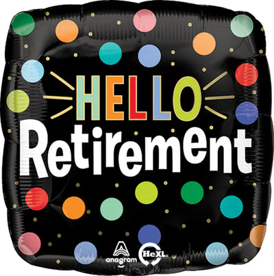 Globo Aluminio “Hello Retirement”