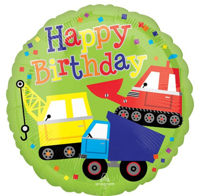 Globo Happy Birthday Construcción Standard