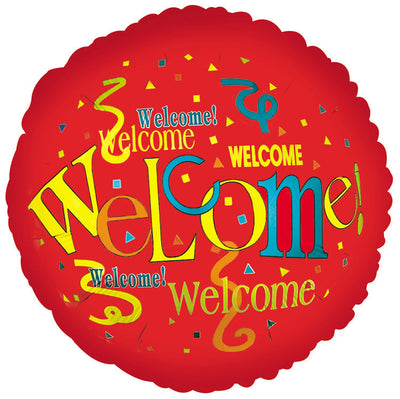18” Welcome Repeat Red Foil Balloon