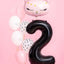 Foil Balloon Number 2 Black 34”