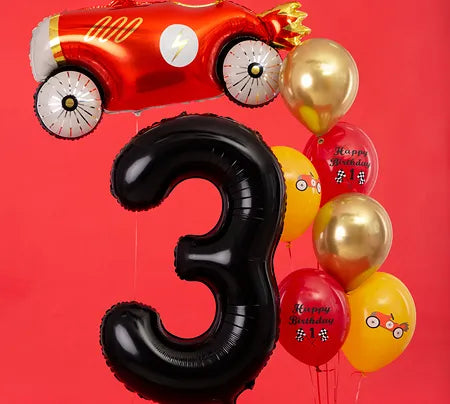 Foil Balloon Number 3 Black 34”