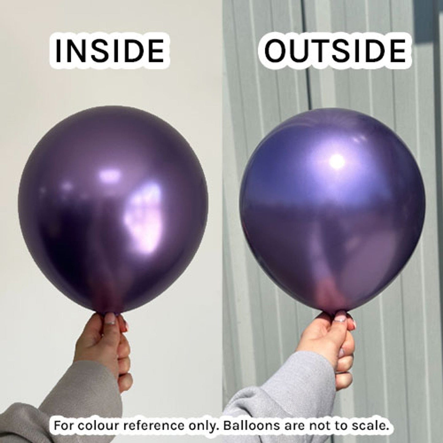 Kalisan 5” Mirror Violet Látex Balloon (50ct)