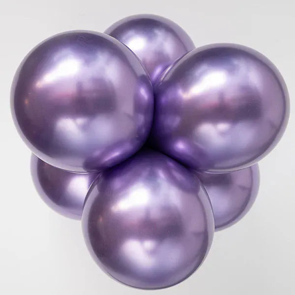Kalisan 5” Mirror Violet Látex Balloon (50ct)