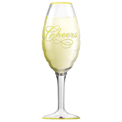 38” Jumbo Champagne Glass Foil Balloon