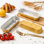 Foil Rectangle Container Gold With Lid (25pcs)