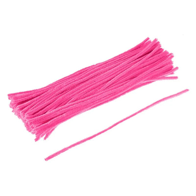 Chenille Stem Fucshia 12”x25pcs