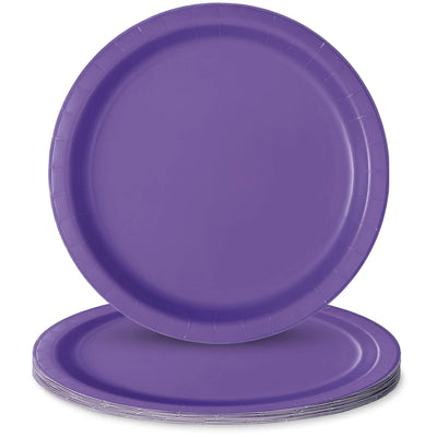 Neon Purple Plates 9" 8pcs