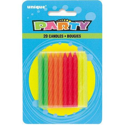 Neon Candles 20pcs