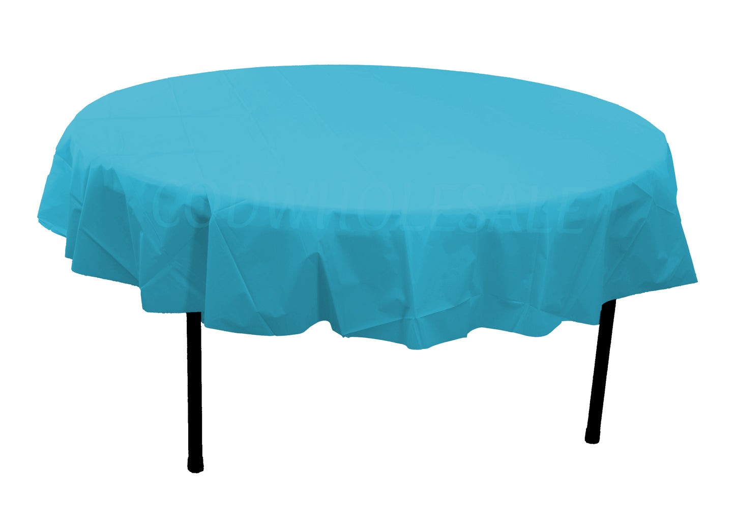 Round Tablecover Caribbean- Teal 84in