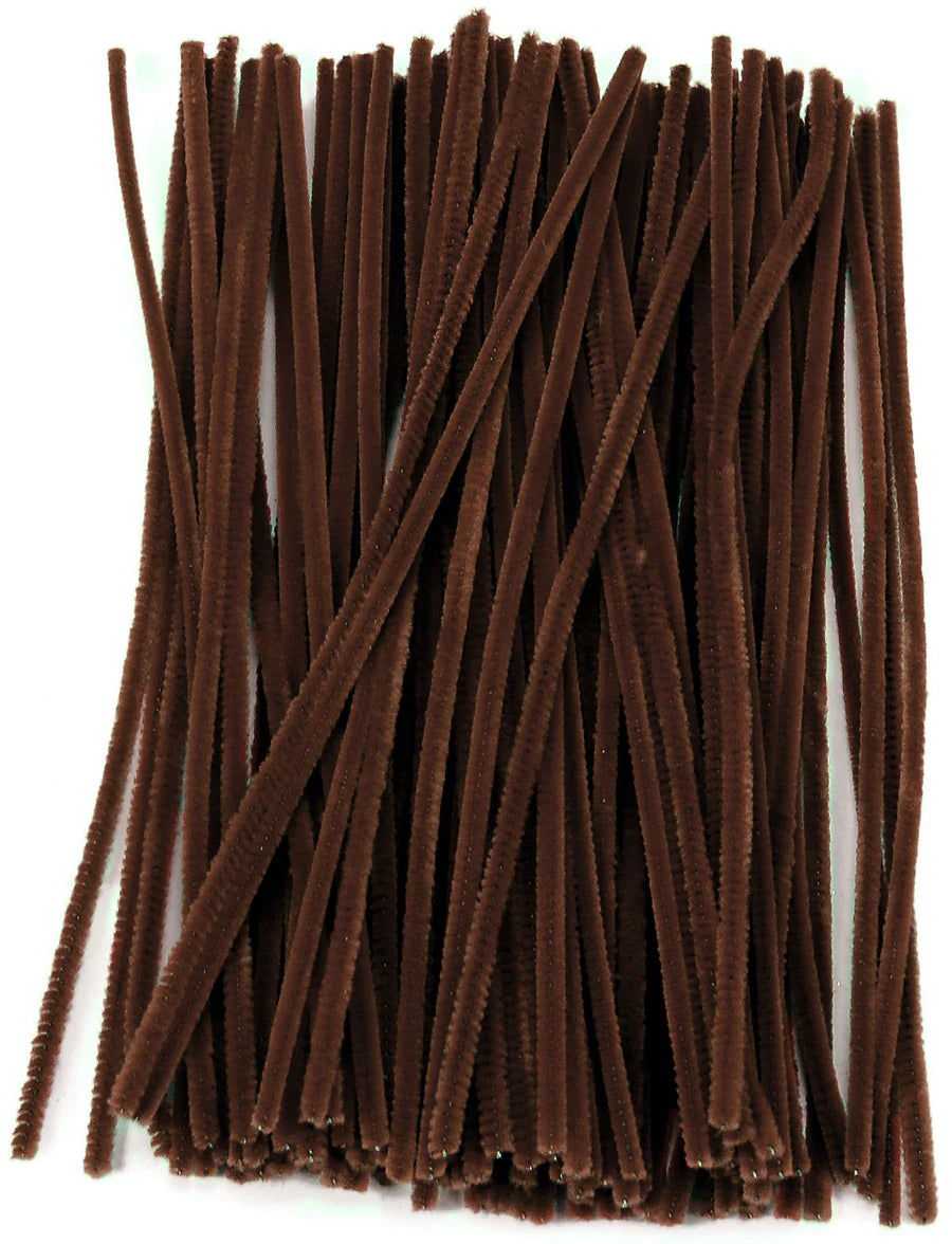 Chenille Stem Brown 12” x 25pcs