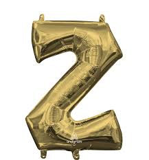 Letter "Z" White Gold Air Filled