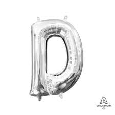 Globo Air Filled D Silver 16in