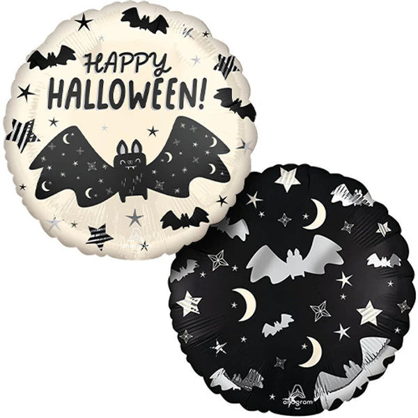 18” Satin Halloween Bat Attack Foil Balloon