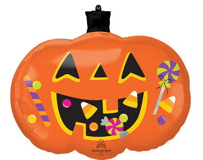 24” Trick or Treat Pumpkin SuperShape Foil Balloon