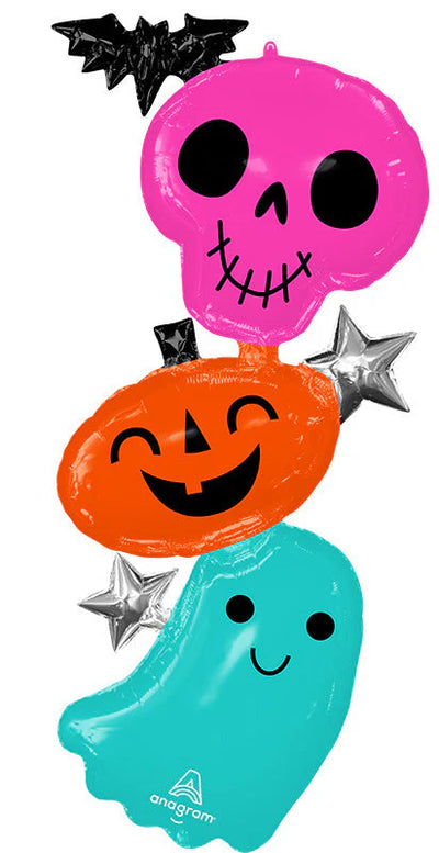 Multi Foil Balloon Creepy Halloween 53"