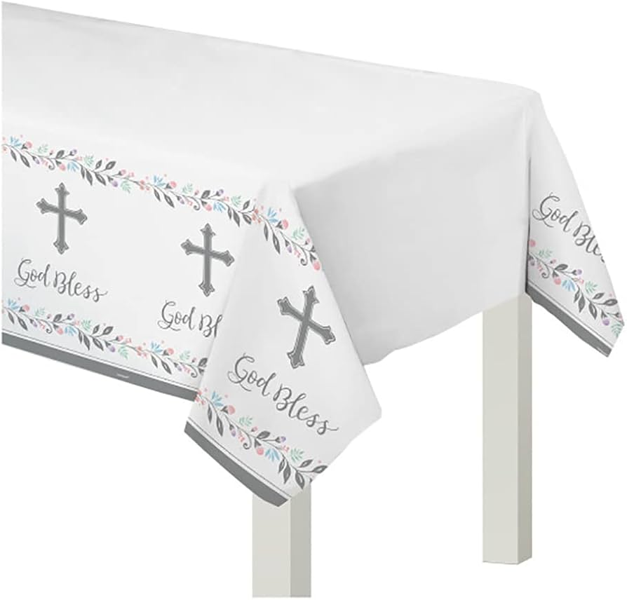 Holy Day Plastic Table Cover 54in x 102in